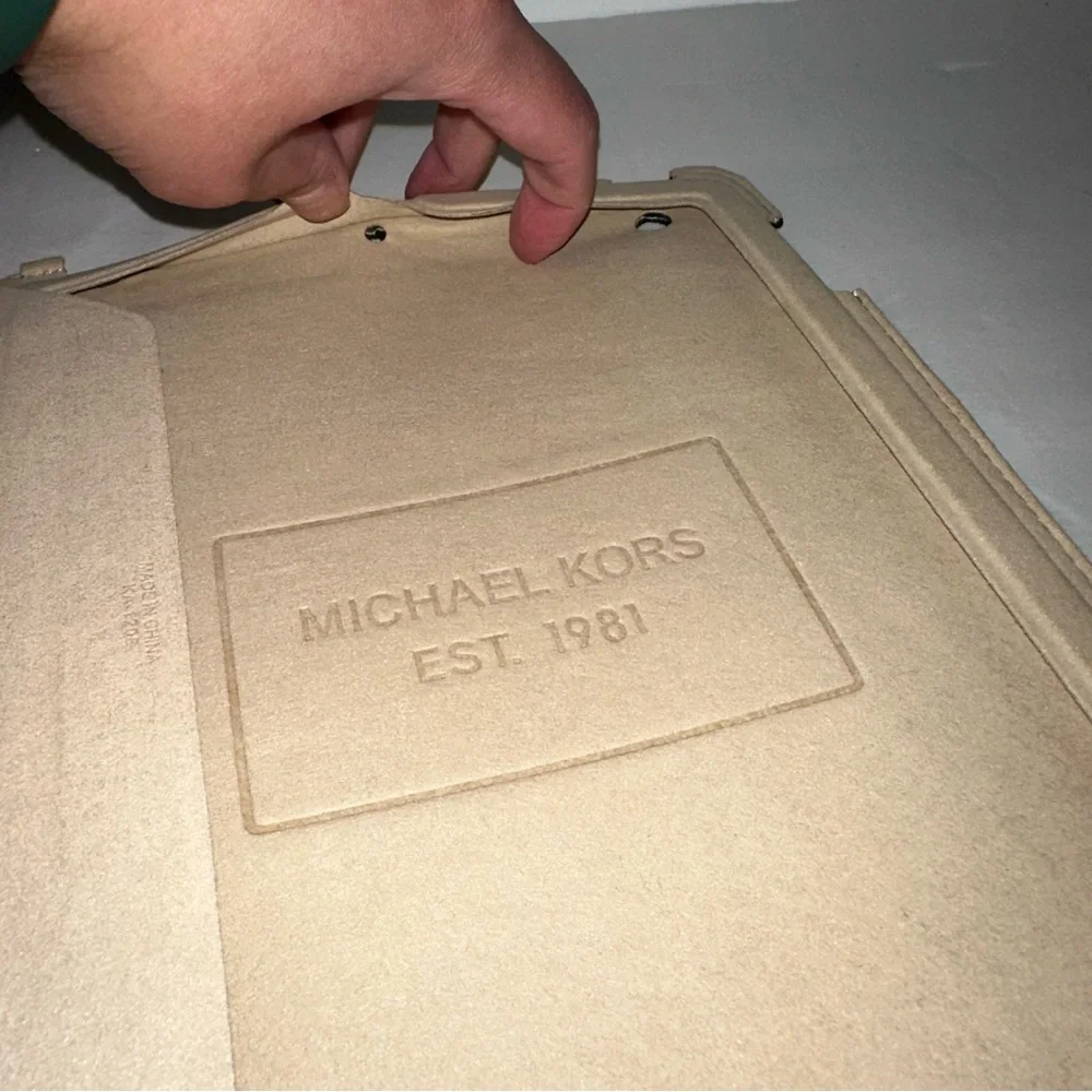 Michael Kors Padded flip over foldable IPad sleeve in purple